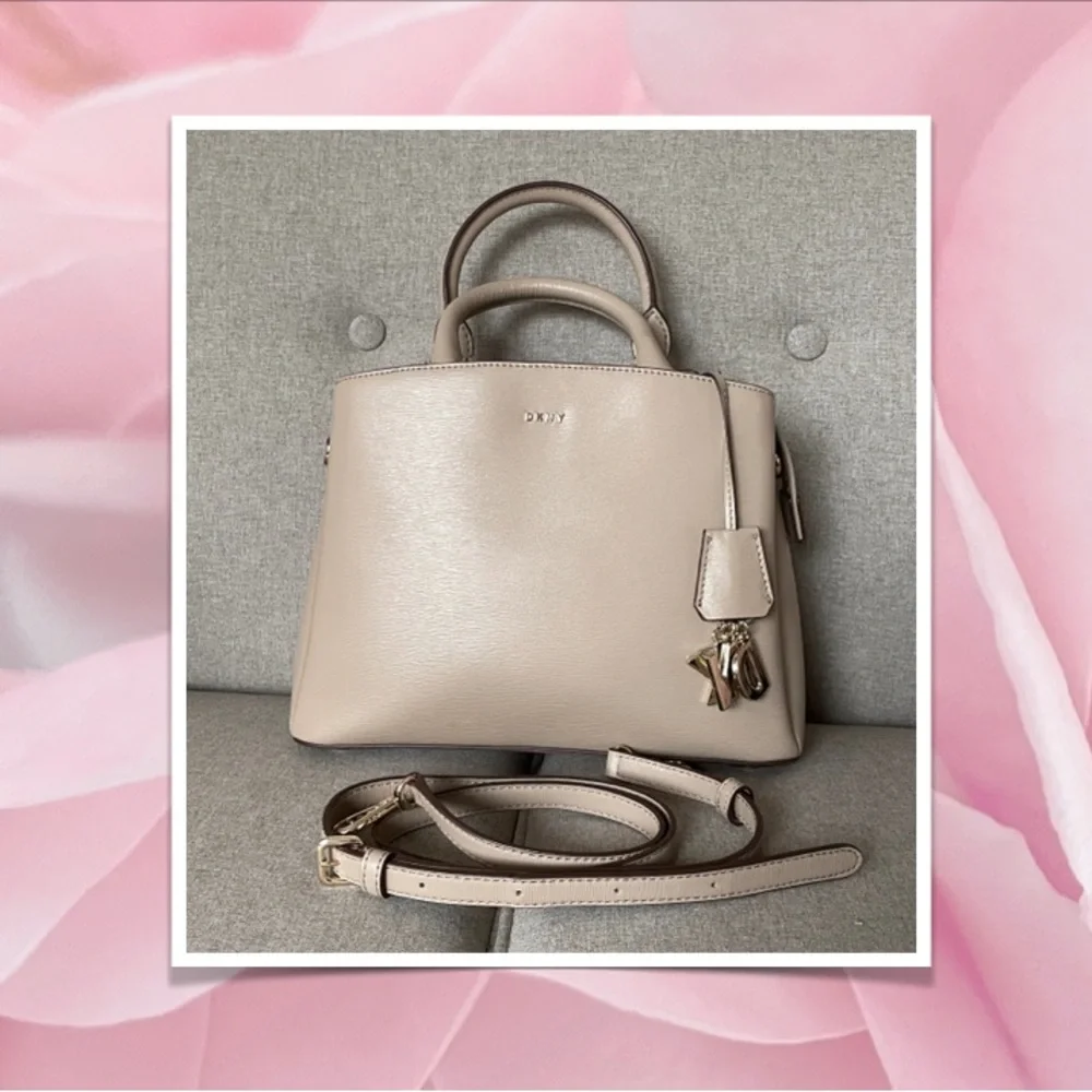 DKNY medium Leather Satchel Handbag - Picture 2 of 7